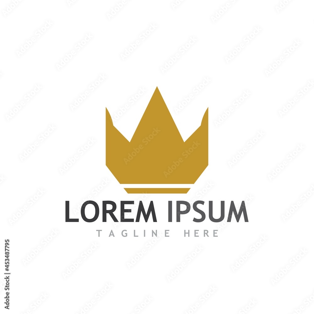 Obraz premium Crown Logo Template vector icon