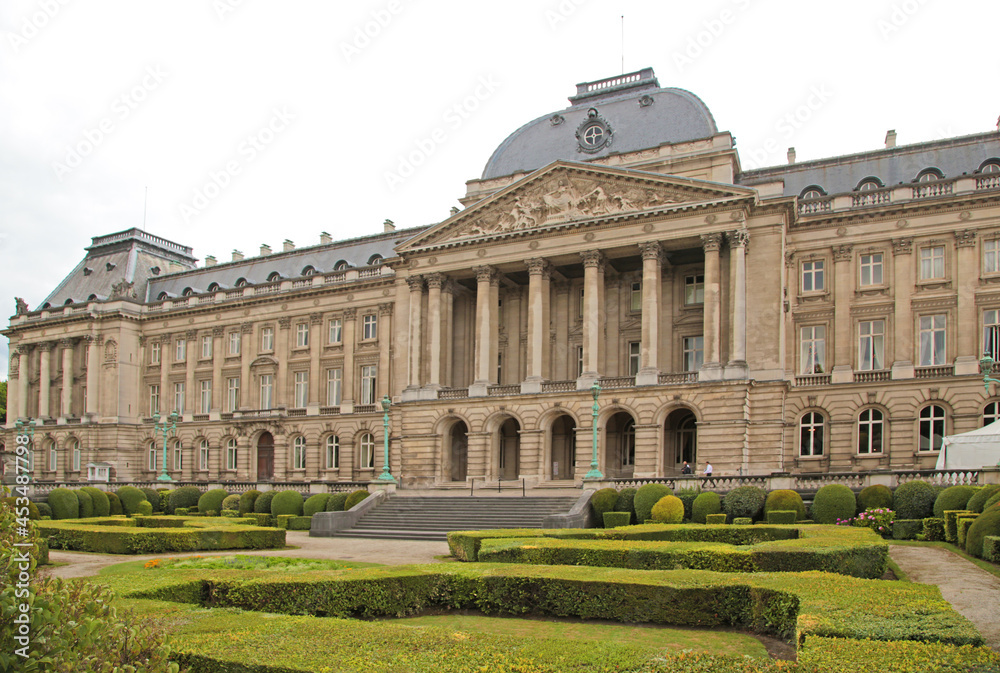Brussels, Belgium. Facade of the Royal Palace, XX century 