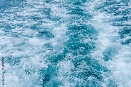 Blue wave water surface background