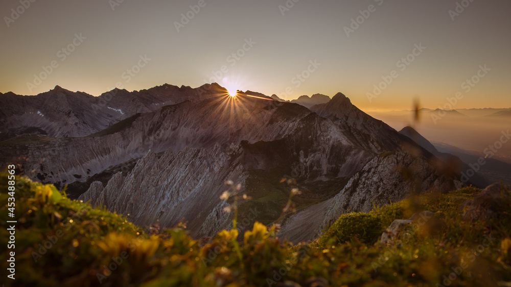 Sonnenaufgang Hafelekar Nordkette Innsbruck
