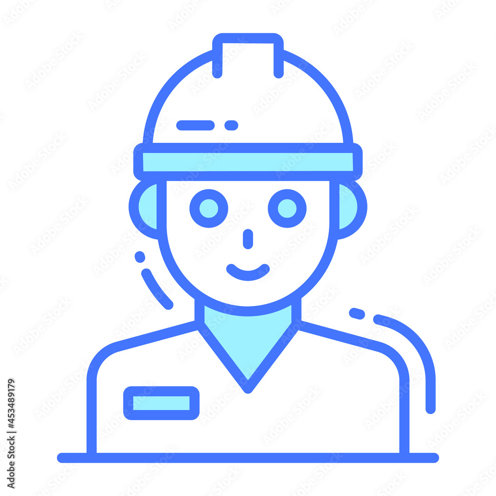 worker trendy icon, glyph style isolated on white background. Symbol for your web site design, logo, app, UI. worker trendy icon, glyph style isolated on white background. Symbol for your web site design, logo, app, UI.