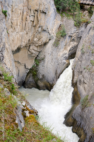Sunwapta Falls in Alberta in Canada