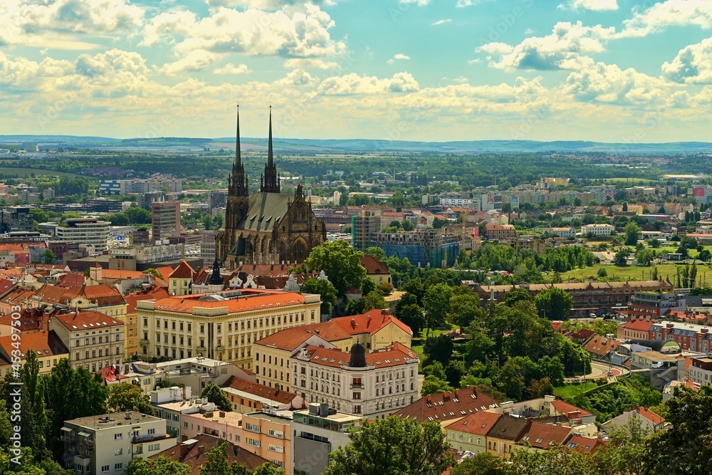 Petrov, Cathedral of St. Peter and Paul. City of Brno - Czech Republic - Europe.