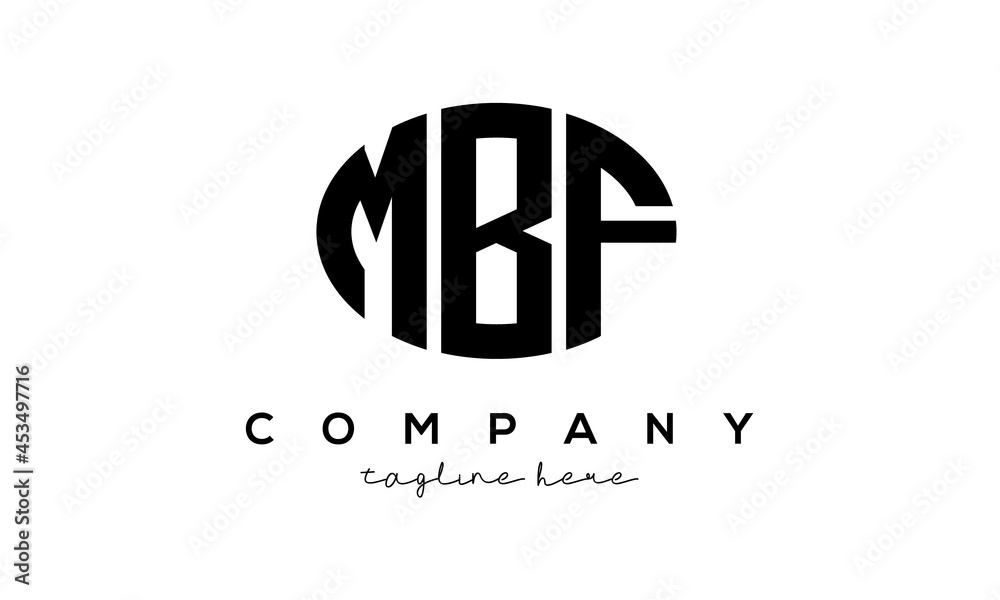 MBF three Letters creative circle logo design
