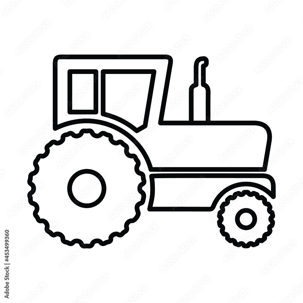 Tractor, agriculture, farm, work line icon. Outline vector. Tractor, agriculture, farm, work line icon. Outline vector.