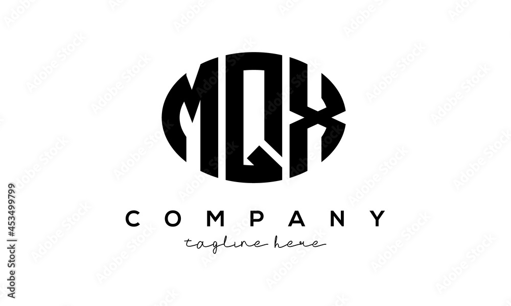 MQX three Letters creative circle logo design