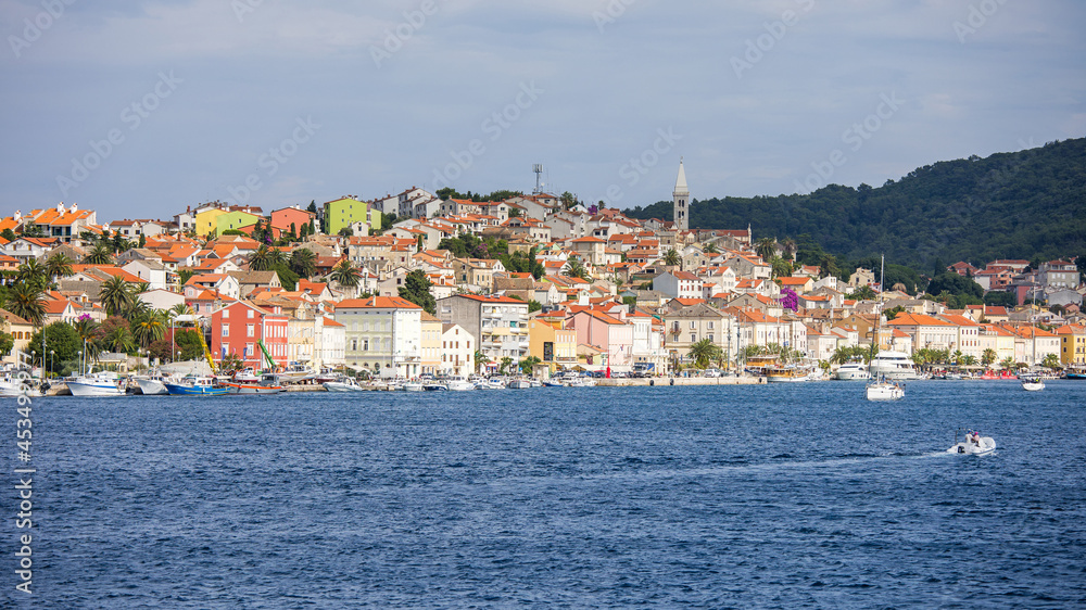 view from the harbor to the citiy of mali losinj view from the harbor to the citiy of mali losinj