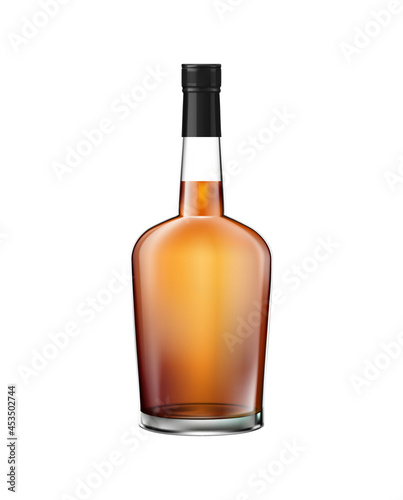 Realistic Whisky Bottle