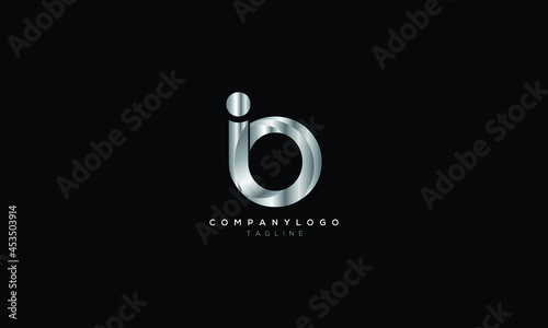 IO OI Abstract initial monogram letter alphabet logo design