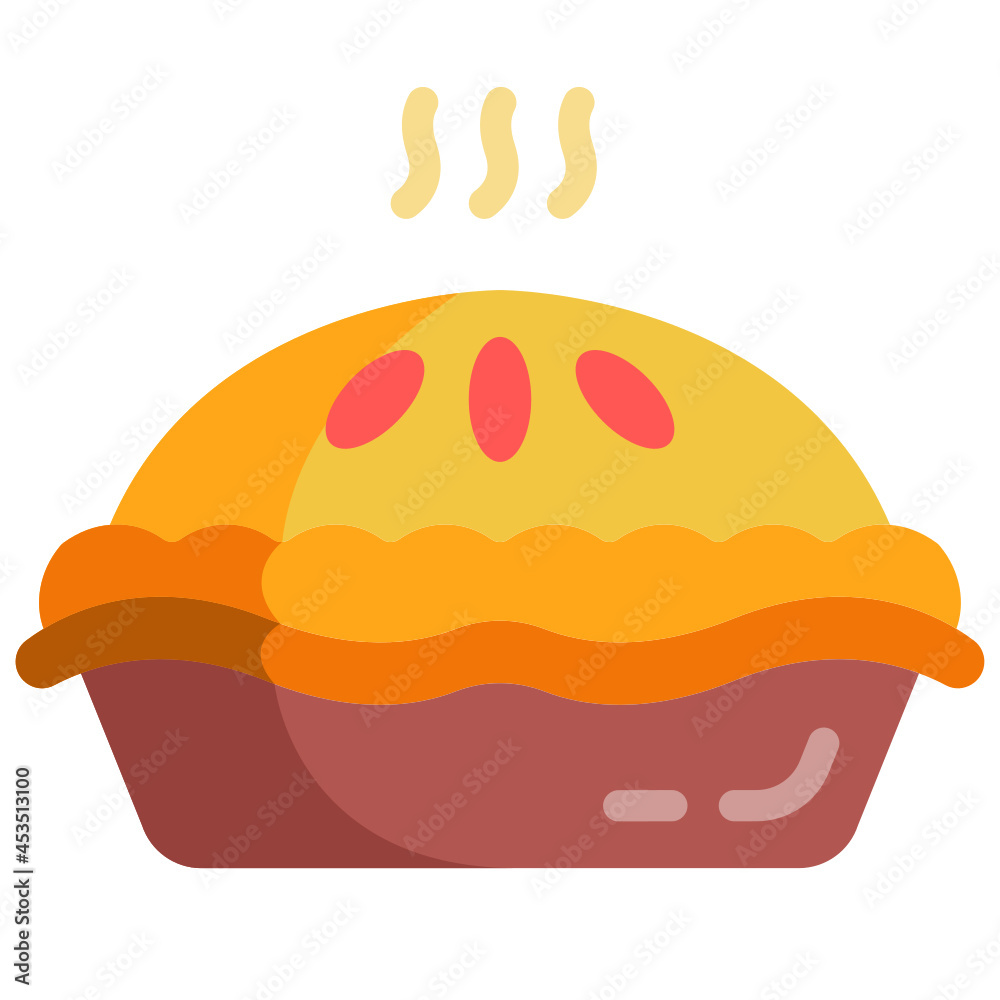 apple pie flat icon apple pie flat icon