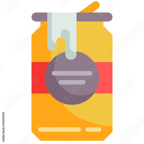 beer can flat icon