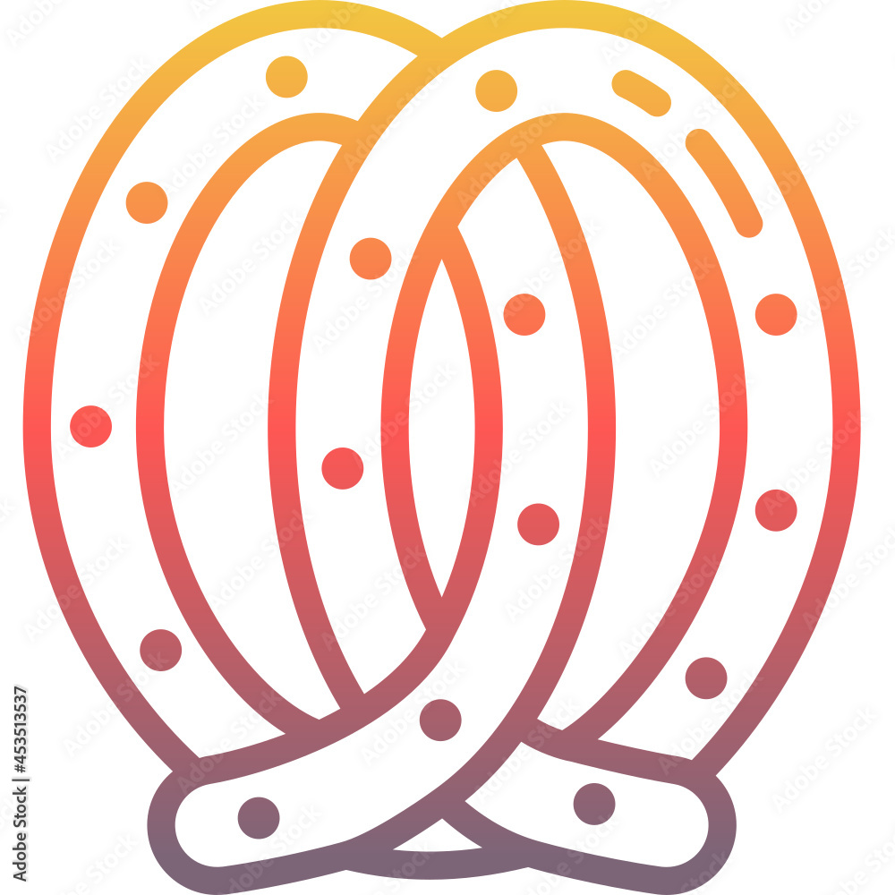 pretzel gradient icon pretzel gradient icon