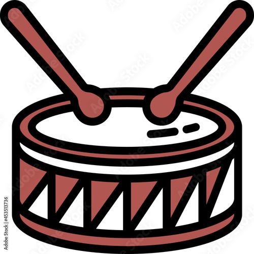 drum one color icon