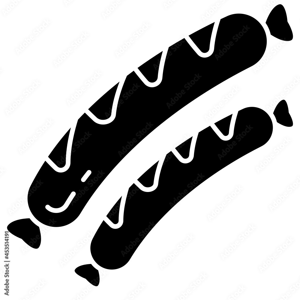 sausage solid icon sausage solid icon