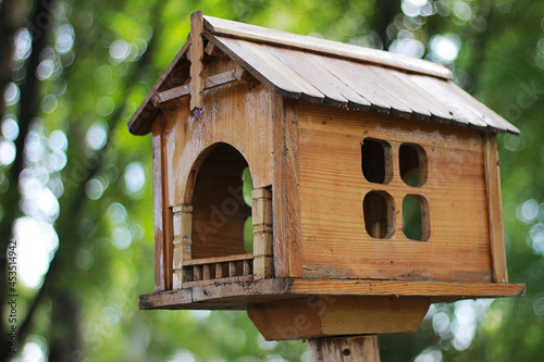 wooden bird house