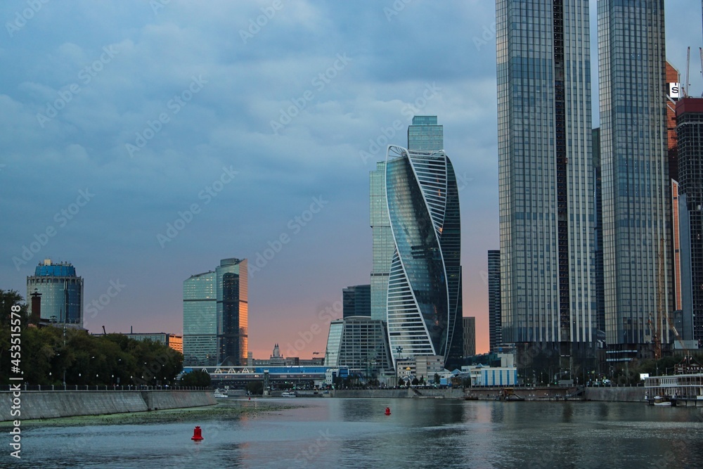 Fototapeta premium The modern skyline of Moscow, the capital city of Russia
