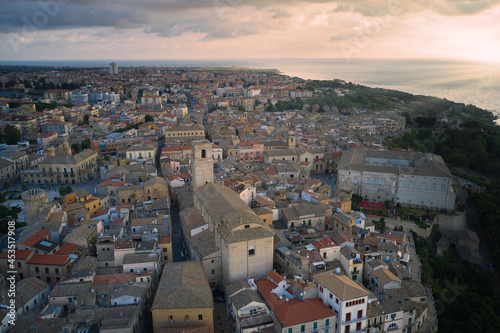 aerial view of the country of Vasto abruzzo