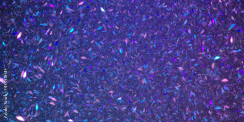 Digital fractal art. Confetti in air pattern. Holiday background. Holographic...