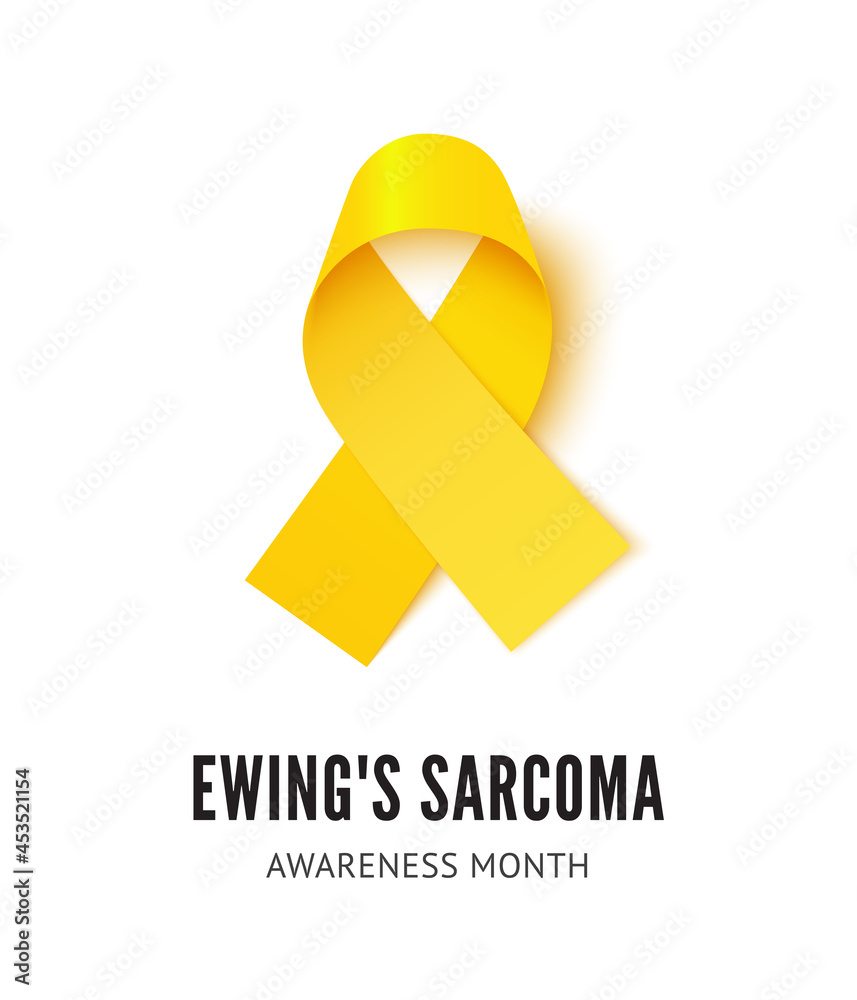 Ewing Sarcoma Cancer Awareness Ribbon Vector Illustration Isolated On White Background 7008