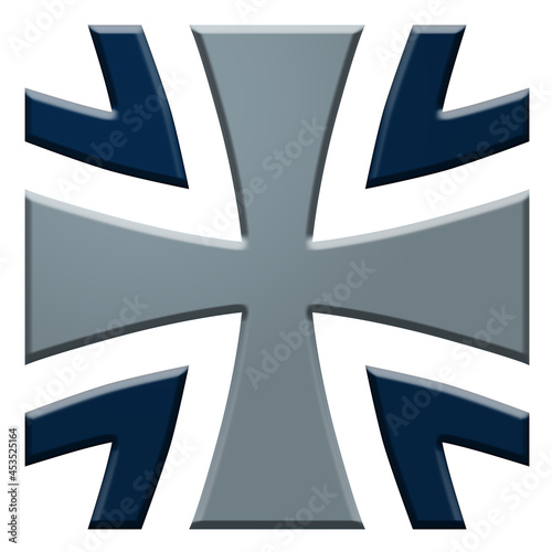 3D Iron Cross - Medal of Honor, Cross of Honor is a badge of honor of the Germany Bundeswehr in original colors, dimensions photo