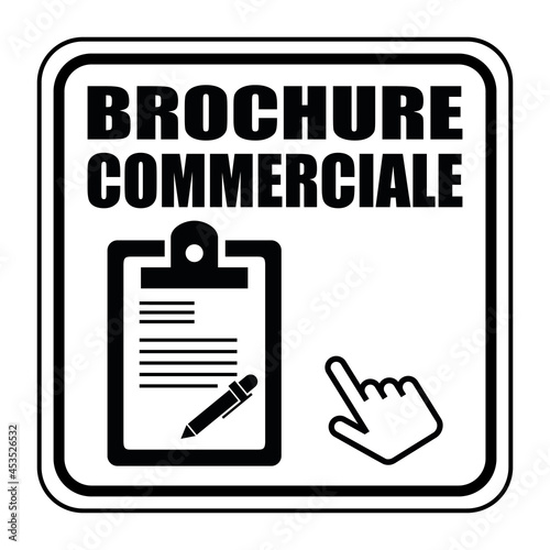 Logo brochure commerciale.