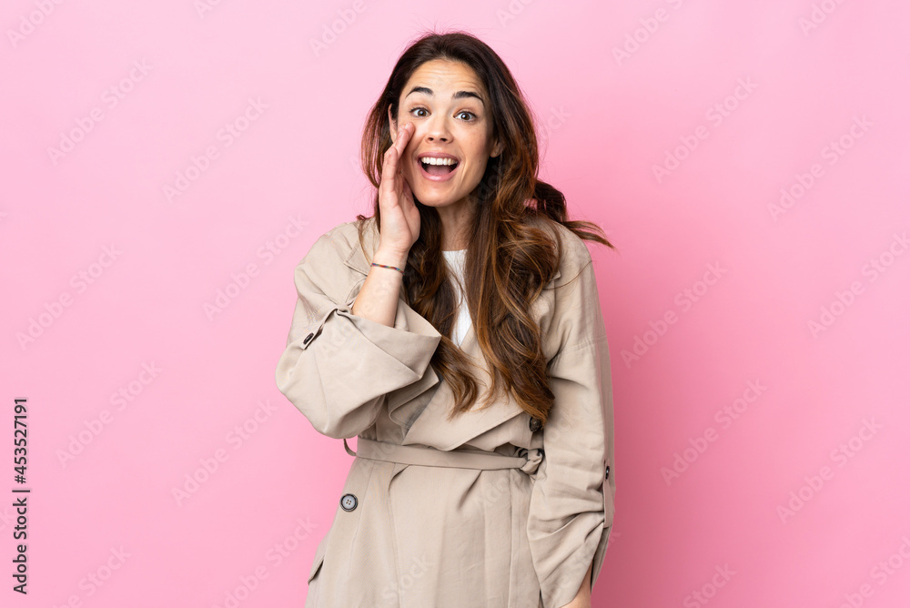 Woman over isolated background with surprise and shocked facial expression Woman over isolated background with surprise and shocked facial expression