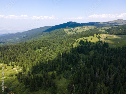 Aerial view of Konyarnika area at Vitosha Mountain, Bulgaria