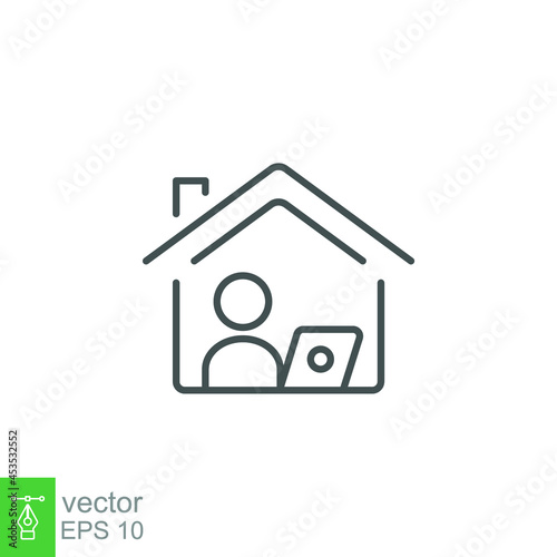 Course, distant education learning, online icon. Webinar concept, online or virtual school in home. Internet group conference work, study from home. Vector illustration Design, white background EPS10