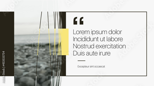Vector slides for presentation. This You can be used for annual report and all type of company profile. Easy to edit and you can replace your own photos and color as well as text. Slide from set №5