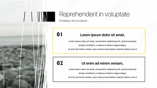Vector slides for presentation. This You can be used for annual report and all type of company profile. Easy to edit and you can replace your own photos and color as well as text. Slide from set №5
