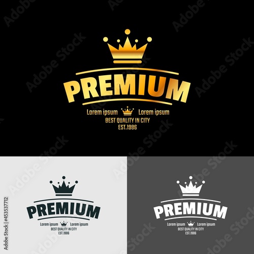Best stamp with three color with editable vector