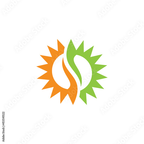 sun symbol logo