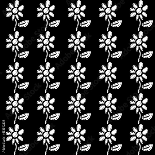 seamless pattern of flower background