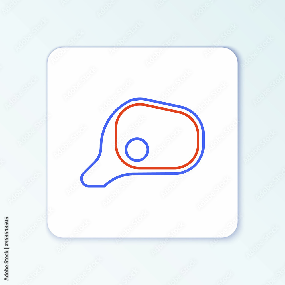 Line Car mirror icon isolated on white background. Colorful outline concept. Vector Line Car mirror icon isolated on white background. Colorful outline concept. Vector