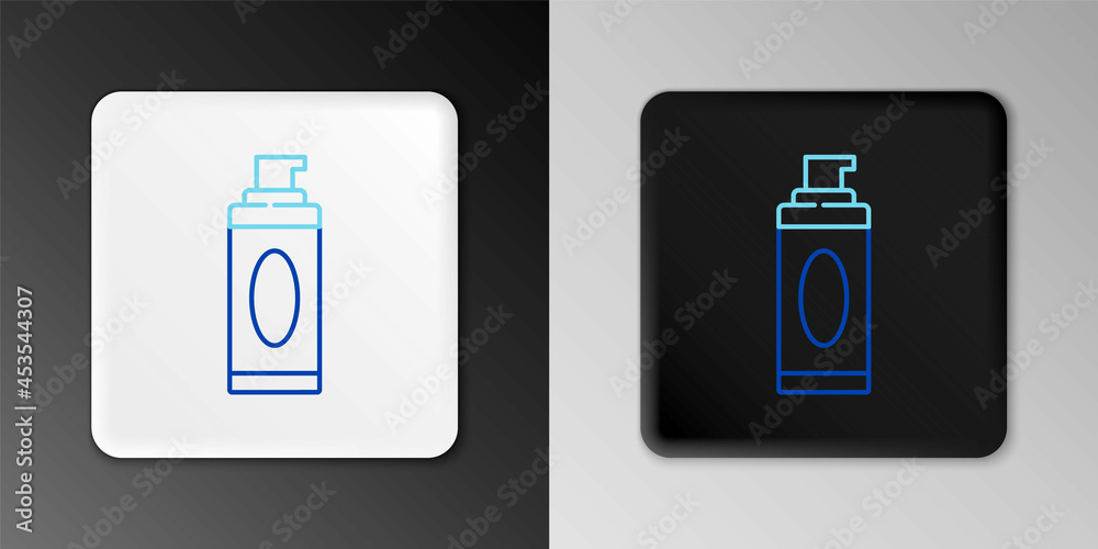 Line Shaving gel foam icon isolated on grey background. Shaving cream. Colorful outline concept. Vector Line Shaving gel foam icon isolated on grey background. Shaving cream. Colorful outline concept. Vector