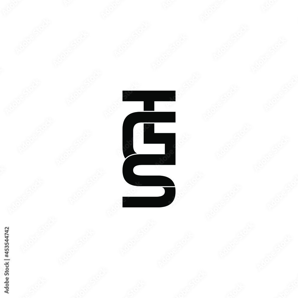 tgs initial letter monogram logo design tgs initial letter monogram logo design