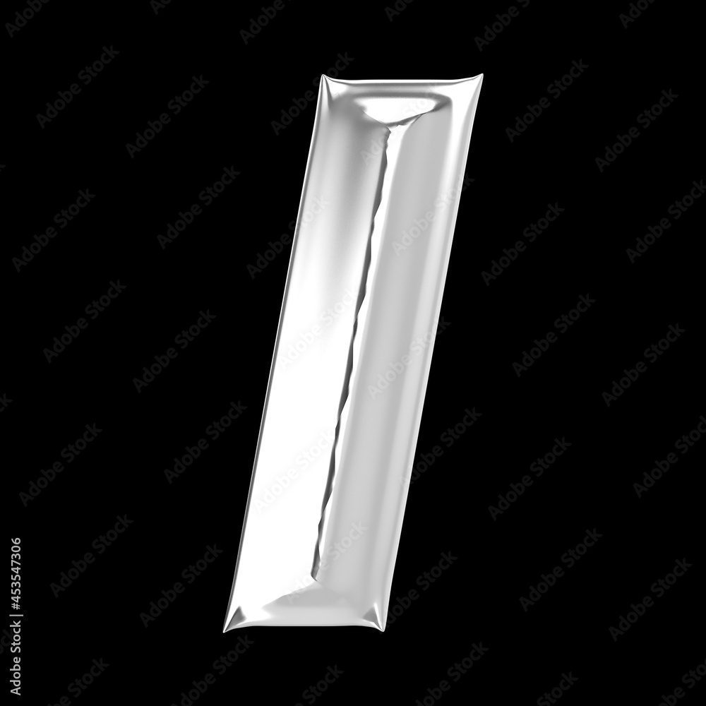 Number 1 silver 3d rendering background Number 1 silver 3d rendering background