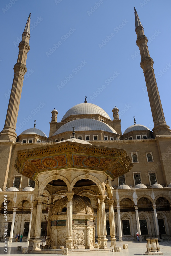 Fototapeta premium Egypt Cairo - Citadel of Cairo or Citadel - Courtyard Mosque of Muhammad Ali