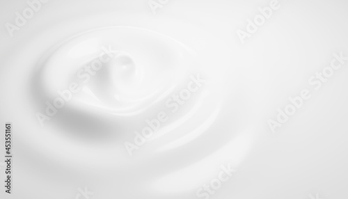 Fotografiet White cosmetic cream background 3d render
