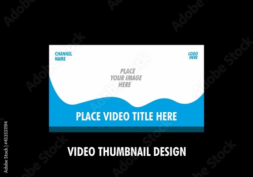 Unique and colorful video thumbnail design