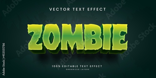 Zombie text effect in style