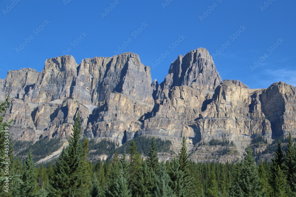 Jagged Top Of Castle Mountain, Banff National Park, Alberta