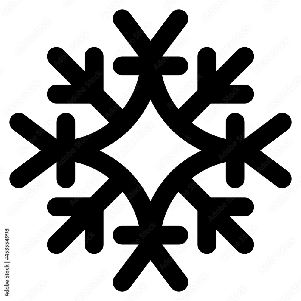 Obraz premium snowflake icon illustration