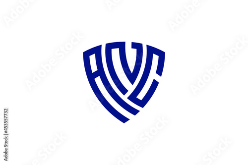 anc creative letter shield logo design vector icon illustration	
 photo