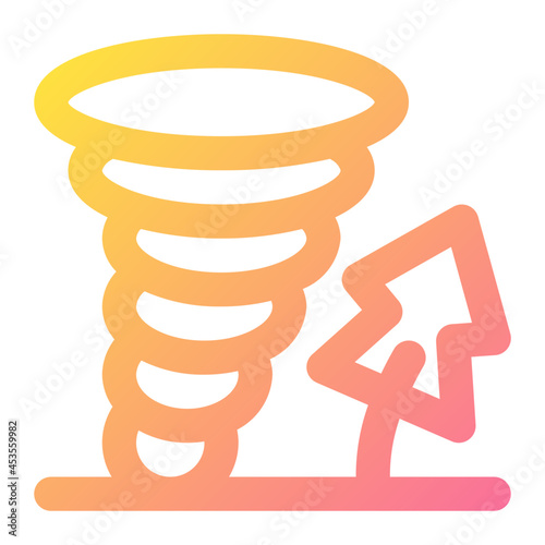 Windstorm Icon Illustration