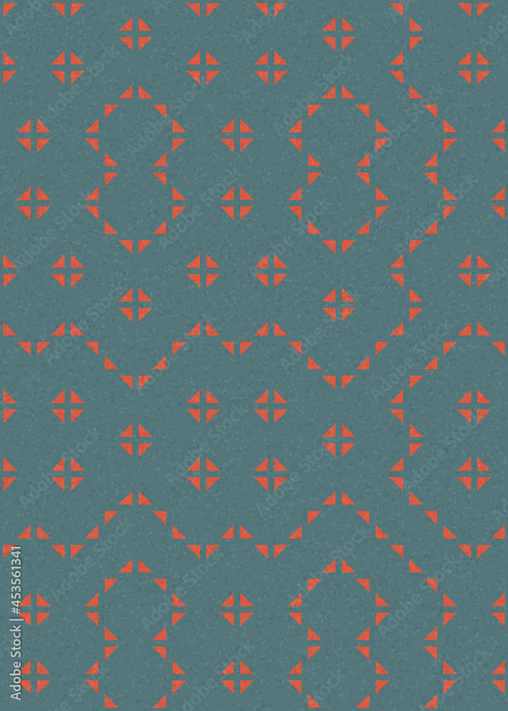 Abstract Geometric Pattern generative computational art illustration