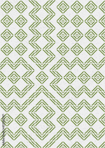 Abstract Geometric Pattern generative computational art illustration