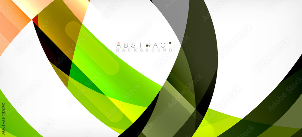 Color circle shapes, minimal geometric background. Trendy dynamic composition. Vector Illustration For Wallpaper, Banner, Background, Landing Page Color circle shapes, minimal geometric background. Trendy dynamic composition. Vector Illustration For Wallpaper, Banner, Background, Landing Page