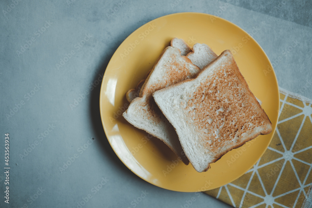 Slices of freshly toasted bread Slices of freshly toasted bread