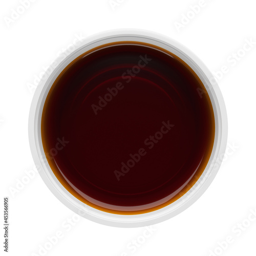 Teriyaki sauce container isolated on white. 3D rendering,